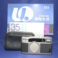 『收機鏡』『Trade In優惠』新淨 罕有齊盒 Nikon 35ti 高階傻瓜菲林機 標誌性指針盤 35mm鏡頭 F2.8大光圈 Film Camera 菲林機 Not 28ti T2 T3 TVS