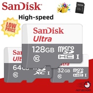 wholesale 💁Ready Stock SanDisk SD Card Ultra microSDHCXC Cards Class 10 80MBs 16GB32GB64GB128G