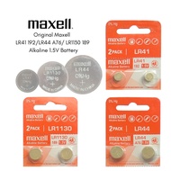 Original Maxell battery (100%) / High Quality - Maxell LR41 192/LR44 A76/LR1130 189 Alkaline 1.5V Ba