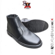 AX3 Men's Zipper PDH Shoes, TNI-POLRI Security Leather Service Shoes