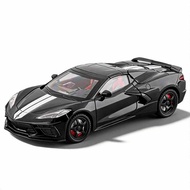 1:22 Corvette C8 Convertible Diecast Model Car Pull Back Mainan Kereta