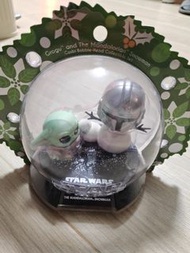 C.    聖誕系列限。限時優惠。Star Wars Grogu and The Mandalorian 雪人擺設。星球大戰。Q版。《星際大戰：曼達洛人》「古古」/（Grogu）/「尤達寶寶」。 
