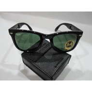 2025 Original Foldable Ray-Ban Wayfarer Sunglasses RB4105 (Black Chicken) Korean Sunglasses-99