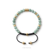 CW Manila - 0RION Adjustable Bracelet - 6mm Burmese Jade Stone with Hematite Spacer