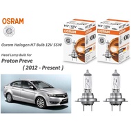 Original Osram Halogen H7 Bulb 12V 55W Head Lamp Bulb For Proton Preve ( 2012 - Present )