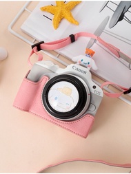 Canon R50 Camera Bag Protective Case Micro Single R50 Base Leather Case Camera Case Half Set Accesso