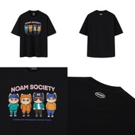 Áo thun Form rộng NOAM Society 100% Cotton 280GSM - Màu Đen/ Trắng