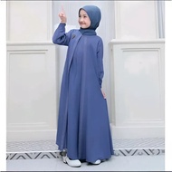 H02 muslim children's clothing 4-15 years old, latest crinkle mix swarosky material