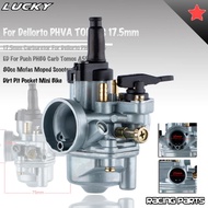 Motocross 17.5mm Carburetor For Dellorto PHVA TOMOS A55 50cc 80cc A55 Carb Motorcycle Carb Scooters 