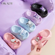 OKADY Sanrio รองเท้าแตะเด็กผู้หญิง,รองเท้าแตะเด็กผู้หญิงกันลื่น