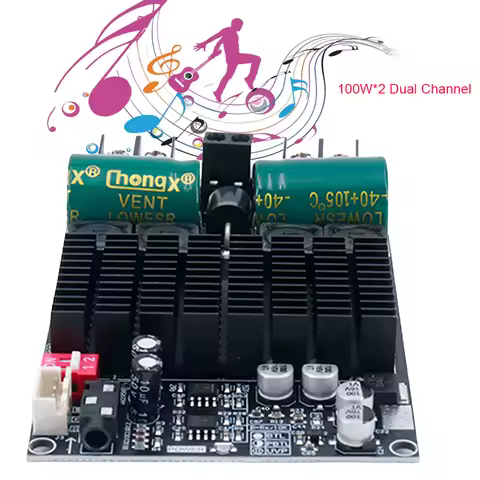 ZK-2001 TPA3221 Pure Rear Stage Digital Power Amplifier Board Stereo Audio Amp DC 10-30V for Car Hom