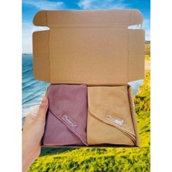 giftbox bawal cotton square 2pcs