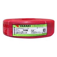 สายไฟ THW IEC01 YAZAKI 1x4 ตร.มม. 100 ม. สีแดง (1020105)