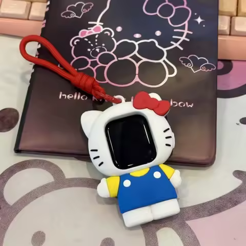 Hello Kitty Apple Watch Case Full Body Protective Cover With Lanyard For Series1-3/4-6/7-9 10-11 Sho