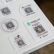 Customized Table Card Scan Code Ordering QR Code Table Sticker Customized Acrylic Catering QR Code T