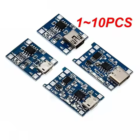 1~10PCS 18650 lithium battery protection board Micro USB / Type-c charging module TP4056 with protec