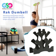 3-Tier Dumbell Stand Dumbbell Holder Barbell Storage Standing Dumbell Rack Barbell Storage