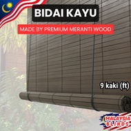 (9 feet Width) Bidai Kayu Outdoor Wooden Blinds Outdoor Bidai Tingkap Wooden Blind Outdoor Blind