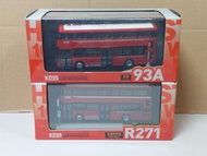 KMB 九巴 Wright Streetdeck 巴士模型 93A 及 R271
