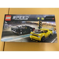 Lego SPEED CHAMPIONS Building Blocks: 2018 Dodge Challenger SRT Demon and 1970 Charger R/T (75893)