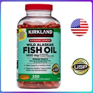 (Exp.02/2027)Kirkland Wild Alaskan Fish Oil 1400 mg 230 Softgels