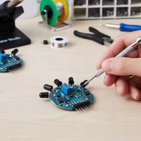MK00215 Five Way Flame Sensor Module Analog & Digital Dual Output Fire Detection Module for Fire Fig