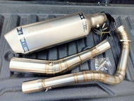 ชุดท่อYAMAHA Exciter 155VVA(เอ็กซ์ไซเตอร์155 วีวีเอ)ผลิตจากแสตนเลสเกรด 304 อย่างดีสวม 2 นิ้ว(51 มม.)