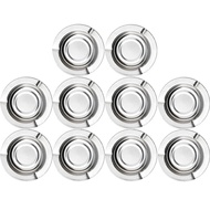 10pcs Gạt tàn bằng thép không gỉ xách tay Gạt tàn tròn dung tích lớn vuông Gạt Tàn Xe Gạt tàn thuốc