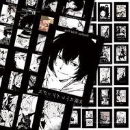 70Pcs/Pack Anime Black White Style Bungou Stray Dogs Stickers Cool DIY Suitcase Guitar Sticker Toys 