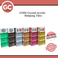 💥SG Seller💥160Tiles Crystal Acrylic Mahjong Tiles 37mm A1 Size