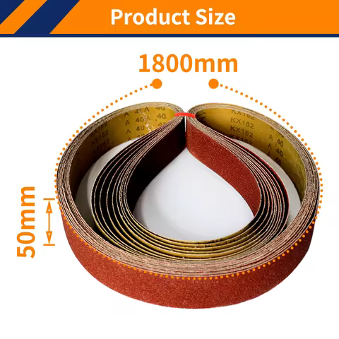 5PCS 2x72 Inch Sanding Belt,1800x50mm Aluminum Oxide Sanding Belt for Belt Sander Knife Sharpening,W