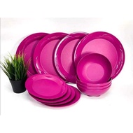 Camillia Collection Dining Set 12pcs. Pinggan makan set tupperware