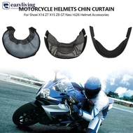 EAZYLIVING Motorcycle Helmets Chin Curtain For Shoei X14 Z7 X15 Z8 GT Neo HJ26 Helmet Accessories B4