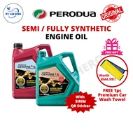 PERODUA 0W20 5W30 Genuine Oil Fully Synthetic / Semi Synthetic Engine Oil Perodua Engine Oil Minyak 