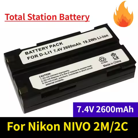 7.4V 2600mAh Total Station Battery 890-0084-XXQ for Nikon NIVO 2M/2C