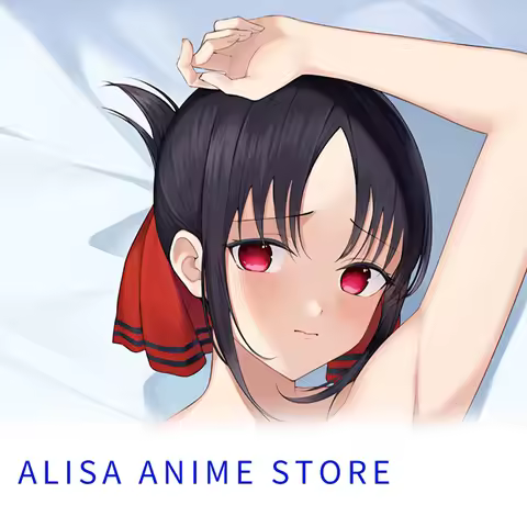 Furry Dakimakura Anime Kaguya Sama Love Is War Kaguya Double-Sided Print Pillowcase Life-Size Body P