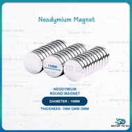 Magnet | 1PCS Neodymium Magnet |  15mm EXTRA Super Strong Round Neodymium Magnet