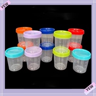 YYE Measuring Cup, 120ml Leakproof Salad Dressing Container, Multifunctional Transparent Plastic Reu