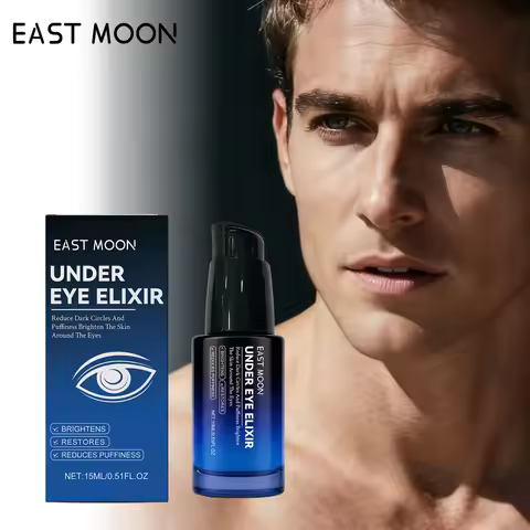 EAST MOON Under Eye Elixir Serum Reduce Dark Circles Puffiness Brighten Firm Smooth Fine Lines Eye A