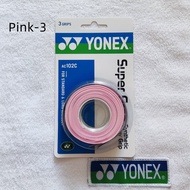 【Ready Stock】Yonex Grip AC102C (3pcs in 1 Roll / Pack) Yonex Super Grap Synthetic Overgrip Tennis Gr