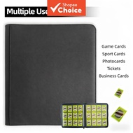 Trading Card Binder 480 Pockets Zip Album 12 Card Collection Book Waterproof PU Leather Holder For P