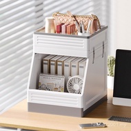 Storage Storage Box Living Room Organize Foldable Storage Box File Office Book Box Office Wheeled Bo
