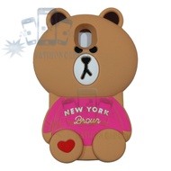 Case Silicone Samsung Galaxy J7 Pro Bear With Baju New York Rubber 4D Softcase Silicone Casing