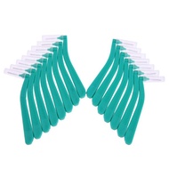 outlet 15Pcs L Shaped Interdental Brush 0.6 MM Denta Floss Interdental Cleaners Orthodontic Wire Bru
