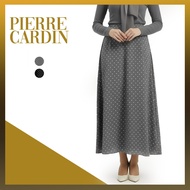 【PIERRE CARDIN】Skirt Panjang Polka Dot Design Cutting Normal Saiz XS/S-3XL/4XL PC0013