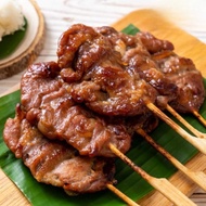 泰式蜜汁猪肉串冷冻小吃火锅料理 (10 pcs) Thai Style BBQ Satay Frozen Snacks Pork Stick Moo Ping