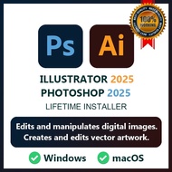 Photoshop 2025 + illustrator 2025 For Window+macOS【Lifetime Use】