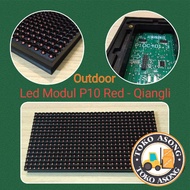 MERAH LED Module P10 Running Text red full Outdoor Running qiangli red LED Module P10