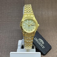 Orient FNQ0400FC9 Automatic 3 Star Gold Tone Stainless Steel Band Date Ladies' Watch