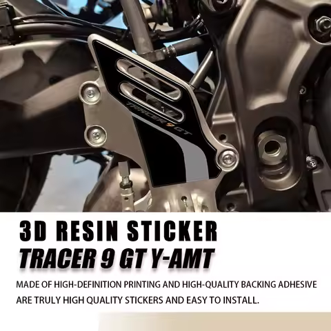 For Tracer 9 GT Y-AMT 2025 Accessories Motorcycle 3D Epoxy Sticker Step Protects Heel